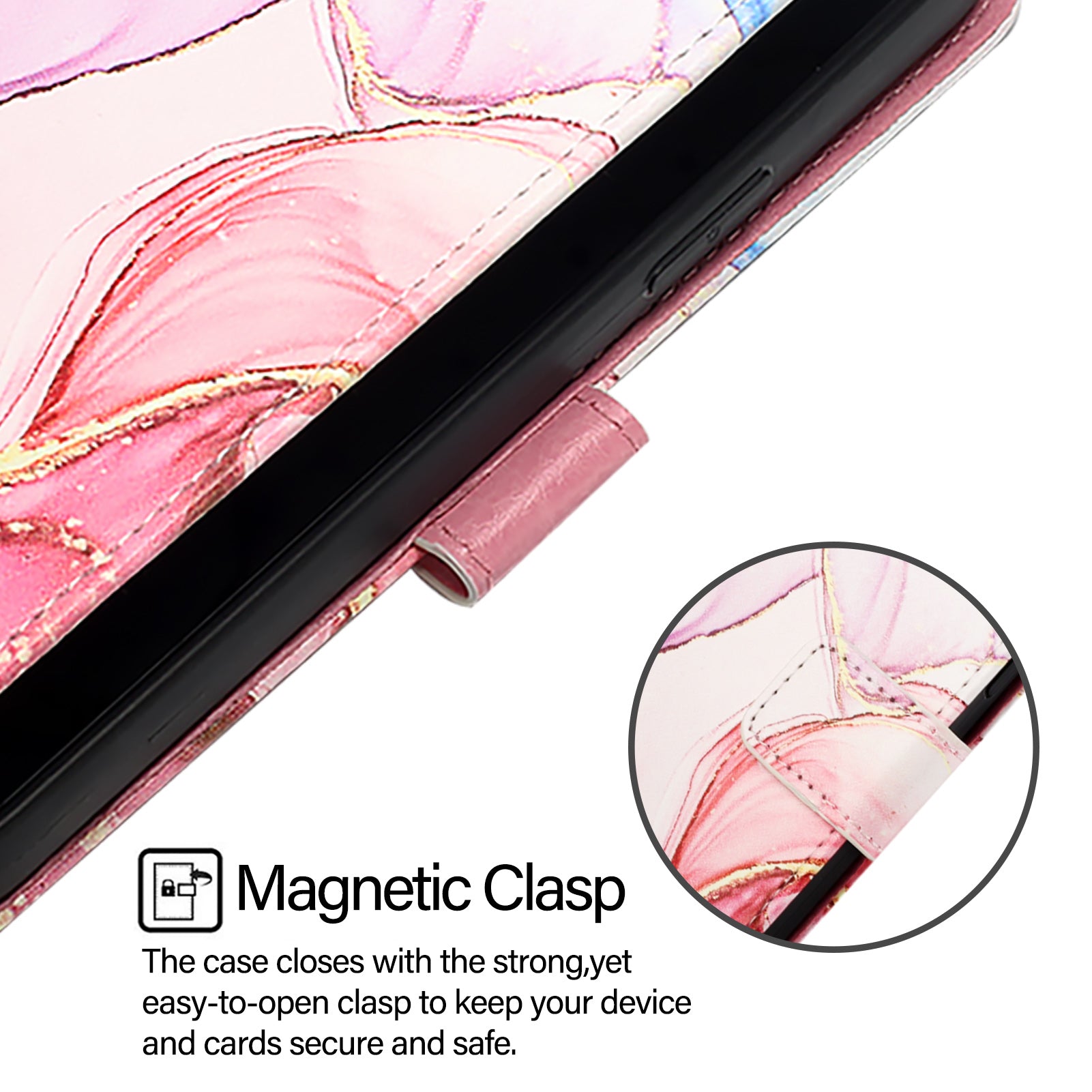 For Samsung Galaxy A06 Case YB Pattern Printing Leather Series-5 Marble Pattern Wallet Phone Cover - Rose Gold LS005 For Samsung Galaxy A06 Case YB Pattern Printing Leather Series-5 Marble Pattern Wallet Phone Cover - Rose Gold LS005